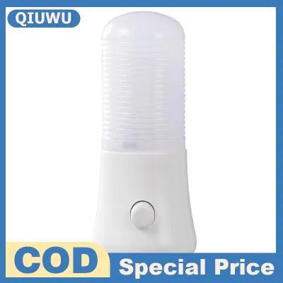 QIUWU Đèn ngủ LED đèn đầu giường cho bé ăn ổ cắm chuẩn Mỹ đèn ngủ thông minh tiết kiệm năng lượng dành cho phòng ngủ hành lang