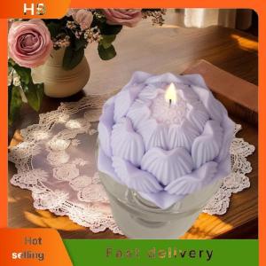 HB Lotus Flower Shaped Epoxy Resin Silicone Mold DIY Reusable For Candle Soap Plaster Home Decoration Crafts Casting Mold