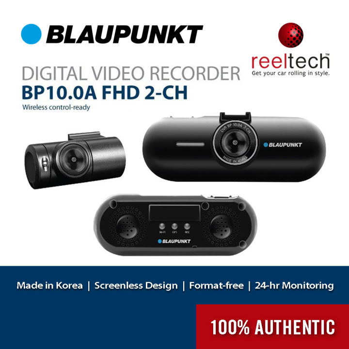Blaupunkt BP10.0A FHD 2CH Digital Video Dash Cam Recorder Made in