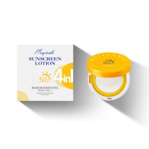 ไอโซเลชั่นไร้แป้ง เหม่ยเจียนลี่ แอร์คูชั่น BB ครีม、รองพื้นคุชชั่นกันแดดแบบน้ำ รองพื้นไม่แต่งหน้า ไม่ทำให้แป้งติด แป้งฝุ่นคุชชั่นแยกชั้น BB