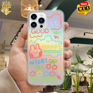 Case Hologram VIVO Y12 Y12i Y15 Y17 Y20 Y12S Y20S Y20SG Y21 Y21A Y21S Y21E Y21T Y33S Y33T Motif ( 3D GOOD LUCK ) Softcase Hologram Bening Tebal - Clear Case 2MM - Sofkes Hp - Kesing Lucu - Casing Viral