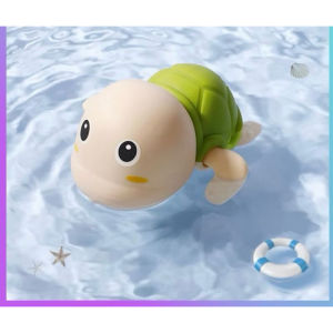 Mainan bayi penyu renang mainan mandi anak jarum jam LC10