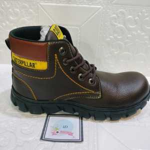 SEPATU BOOT SAFETY CATEPILAR05 KERJA LAPANGAN POM TAURING PRIA