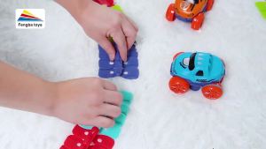 Versatile flexible assembly track New anti-gravity track car model Non-decelerating soft rubber track roller coaster