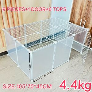 Pet Playpen Portable Large Plastic Yard Fence Small Animals Puppy Kennel Crate Fence Tent