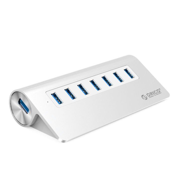 ORICO 30W 7 Port SuperSpeed USB 3.0 Hub with 5Gbps Transfer Rate, Built ...