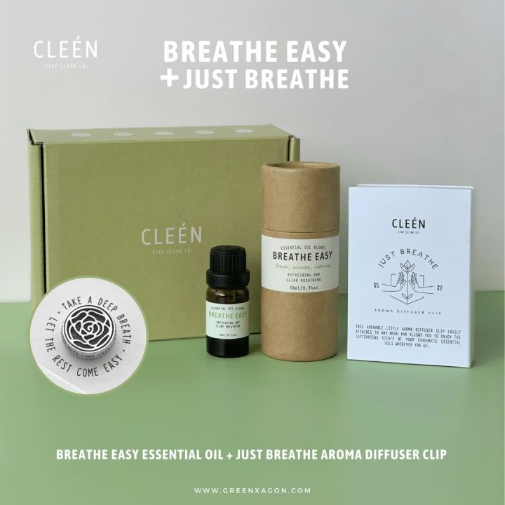 Just Breathe + Breathe Easy Essential Oil Set Lazada