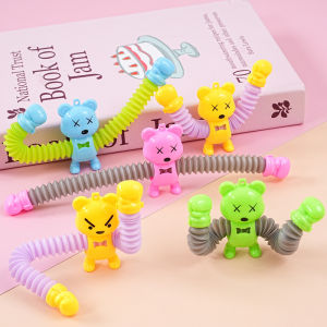 STAR FRUIT Co giãn gấu Đồ chơi cho căng thẳng Relief và vui vẻ hoàn hảo cho trẻ em và người lớn-uốn cong hình động vật với cánh tay linh hoạt