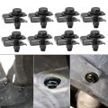 Set 5 bộ bu lông chắn bùn và kẹp đai ốc chữ U 6mm bằng kim loại cho thân xe hơi , Đinh tán , chốt , ốc ô tô. 