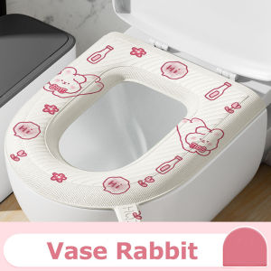 Toilet Bowl Mat High Quality EVA Waterproof Soft Toilet Seat Cushion Universal Toilet Cover Washable and Quick-drying