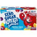 Kool-Aid Jammers Tropical Punch Zero Sugar Artificially Flavored Soft Drink, 10 ct Box, 6 fl oz Pouches. 