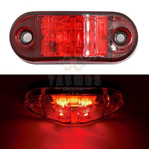 10PCS Crystal Cone Led light Side Marker Lamp For Truck Trailer Jeep Bus 24V