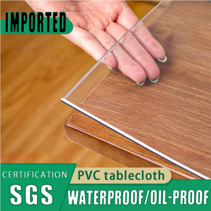 412 Seater PVC Tablecloth Transparent Rectangular Heat Resistant