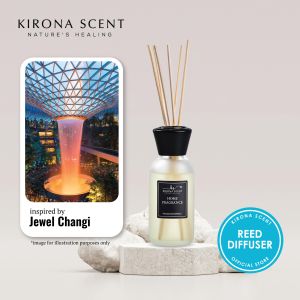 [KIRONA SCENT] Jewel Changi Inspired Reed Diffuser | Spa White 110ml | Luxury Hotel Mall Fragrances