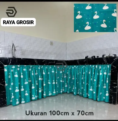 Gorden Kolong Dapur Minimalis Uk 100 x 70 cm Bonus Tali