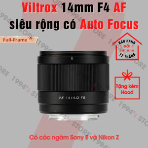Ống kính Viltrox AF 14mm F4 lens siêu rộng nhỏ gọn có lấy nét tự động dành cho Full-Frame có các ngàm Sony E và Nikon Z