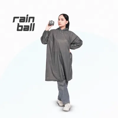 Jas Hujan Traveling Rainball Ponco Elephant Brand Travel Pouch Dewasa size bola lipat anak mini