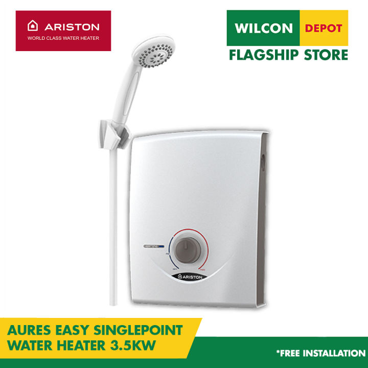 ARISTON Aures SB35E Easy Hook Single Point Water Heater 3.5kw by Wilcon