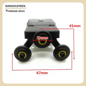 [COD] Sliding Wardrobe Door Part Top bottom Down Wheels Runner Guides Kit Side-mounted Hanging Sliding Pulley Open Wheel For Cabinet