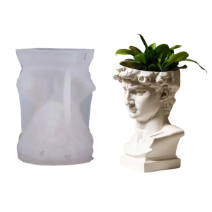 ประติมากรรมอเนกประสงค์กระถางดอกไม้แม่พิมพ์ซิลิโคนสำหรับทำชาวสวนจานใส่สบู่บ้านสวนของประดับตกแต่ง