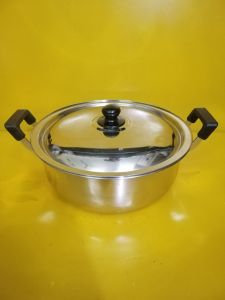 Nồi inox nội địa Nhật size 30cm cao 12cm (mã 560KT) Không dùng từ