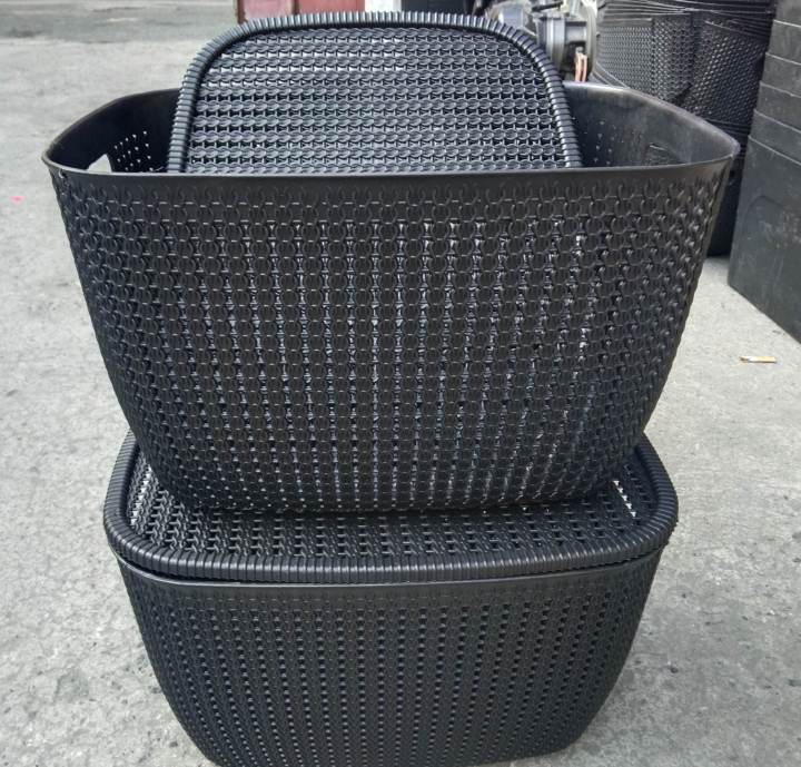  6203 Plastic Rattan multipurpose Storage Box Large Size Lazada PH
