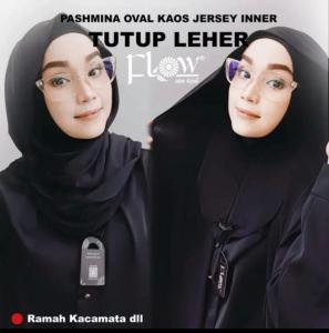 KERUDUNG Pashmina Instan / Pashmina Jersey Oval meleot Inner Ninja tutup Leher / Pasmina Oval Kaos Jersey Inner Viral