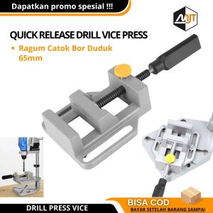 Ragum Catok Bor Duduk Quick Release Clamp Drill Press Vice Meja Bor Duduk Jepit Penjepit 65mm