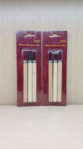 Pisau ukir kayu / wood carving tools isi 3 pcs