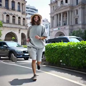 2026 Popular Summer Mens Solid Color Suit with Round Neck T - Shirt and Shorts Loose | Barangan Berkualiti Reka Bentuk Praktikal Mudah Guna