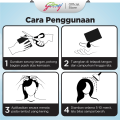 NYU Henna Shampoo Hair Color Natural Black isi 4 x 20ml - NYU Sampo Henna Pewarna Rambut. 