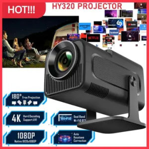 H20 Smart Projector 4K FHD 1080P Portable Projector for phone With WIFI and Bluetooth Home theater