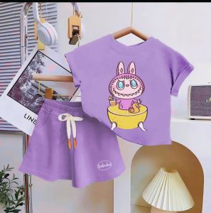 oneset viral baju labubu anak perempuan usia 1-5 tahun terlaris