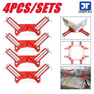 JIANTAI 4pcs 90 Degree Right Angle Clamp 100mm Mitre Clamps Corner Clamp Picture Holder