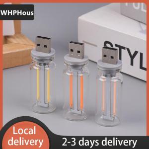 [COD] WHPHous Ship within 24 hours Retro USB LED Filament Touch Dimming Bulb 5V Retro LED Edison Bulb Night Light Camping Incandescent Decorative LED Lighting