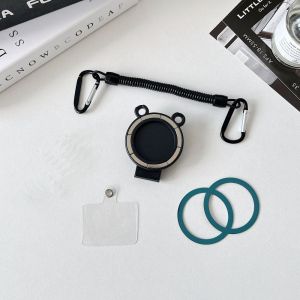 RUMI Free Hands ic Phone Holder Spring Rope Metal Hook Phone Backpack Clip Universal Waist Clip Phone Belt Clip Holder Phone Accessories