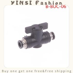 YINSI Pneumatic Fittings Quick Connector Air Hose Tube Connectors Plastic BUC 4mm 6mm 8mm 10mm 12mm 14mm 16mm Push Into Pluglug