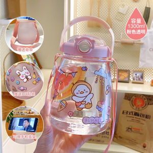 Sanrio Kids Tritan Water Bottle 650ml Portable Straw Cute Cartoon 3D Kuromi Cup For Children School Students Chrlstmas Gifts-WIth Box packaging