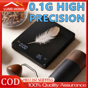 Coffee Scale Rechargeable Mini Scales Black Digital Kitchen Scale Waterproof Food Weight Scale Light