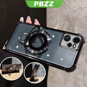 Ốp lưng PBZZ cho điện thoại Realme C35 C31 C33 Realme NARZO 50A Prime 2022 5G chất liệu mềm chống sốc thiết kế mới kiểu dáng thẩm mỹ trong suốt màu tím dễ thương có giá đỡ dành cho nữ SJXUZJ2.