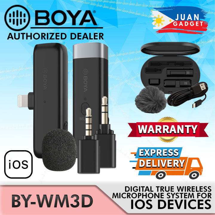 Boya BY WM3D Digital True Wireless Microphone System for iOS