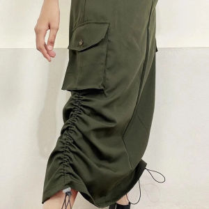 Cargo Skirt Wanita / Rok Cargo serut bawah / rok cargo dewasa