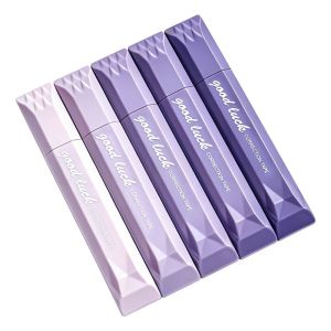 IFFINE 5pcs/set Pen-Shape Correction Tape Invisible Gradient Color Silent Coating Tape Easy-to-Use Original Paper Color Student Alteration Tape Gift