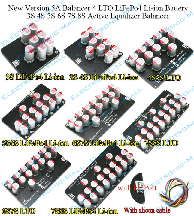 3S 4S 6S 7S 8S 10S 13S 14S 16S 17S Active Equalizer Balancer Lifepo4 ...