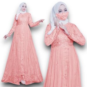 GAMIS ARINAYA / GAUN MUSLIM / PAKAIAN WANITA / BUSANA MUSLIM / BAJU PESTA