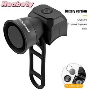 Heabety Bicycle Electric Bell Bike USB Charging Horn Mountain Bike Warning Safety Ring Waterproof Bell Cycling Accessories