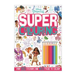 Disney Frozen Super Colouring Book With Stickers & Colouring Pencils