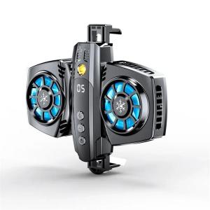 K04 Dual Engine Air Cooled Semiconductor Phone Heat Sink Colorful Glitter Intelligent Temperature Control Phone Live Cooling