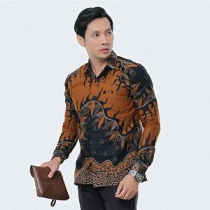 Batik Pria Lengan Panjang Kemeja Lengan Panjang Batik Pekalongan