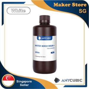 ANYCUBIC Water Wash Resin UV Wavelength 365 - 405nm suitable for LCD DLP 3D Printing  (White color)